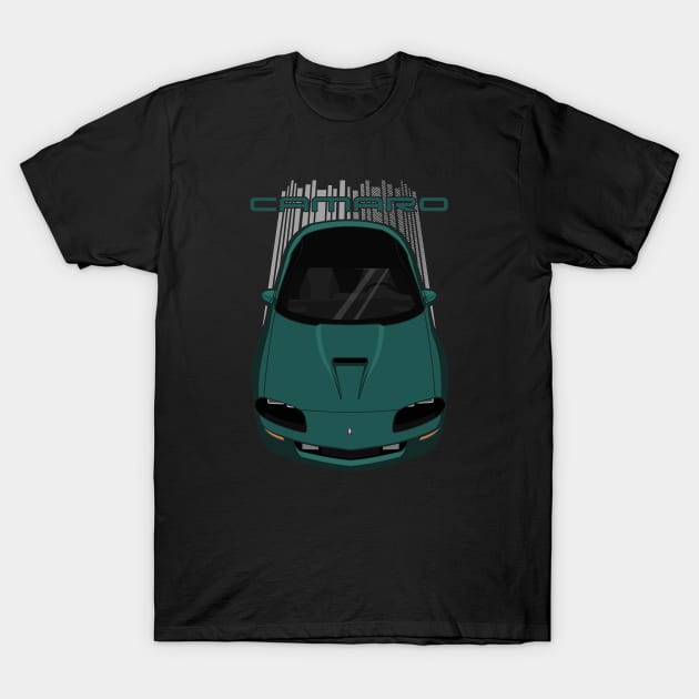 Camaro 4th 1993-1997 - Mystic Teal Green T-Shirt by V8social